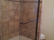 Completed bathroom remodel